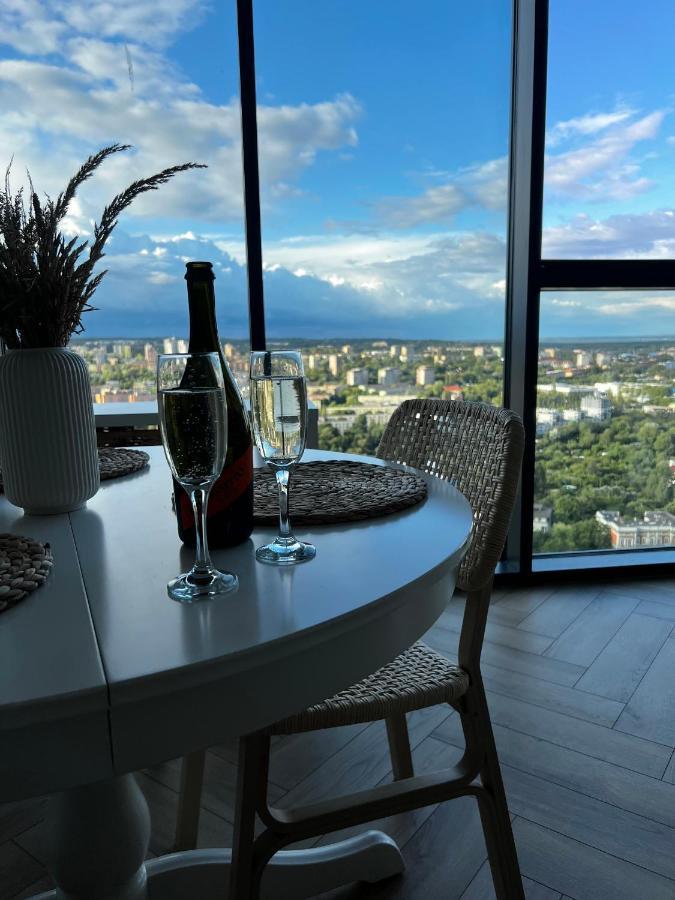 Hanza Tower Szczecin, Floor 21, City - River View Экстерьер фото